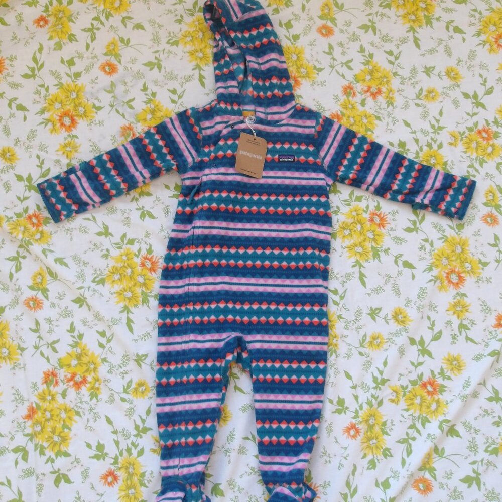Brand New Patagonia Micro-D Fleece Bunting 12-18m